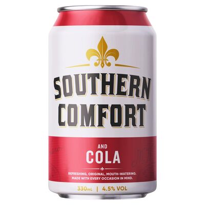 Southern Comfort & Cola Pre-Mixed Can 330ml