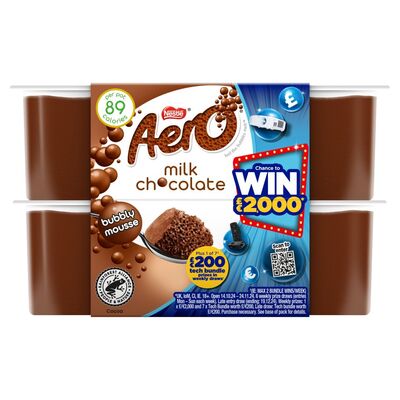 Nestlé Aero Chocolate Mouse 4 Pack 59g