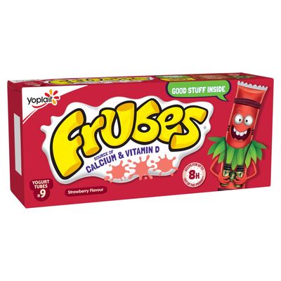 Yoplait Frubes Strawberry 9 Pack 333g