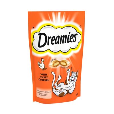 Dreamies With Chicken Cat Treats 60g