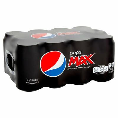 PEPSI MAX CAN PACK 12 X 330ML