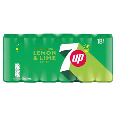 7UP Lemon & Lime Can Pack 18 x 330ml