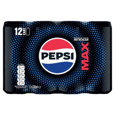 Pepsi Max Can Pack 12 x 330ml