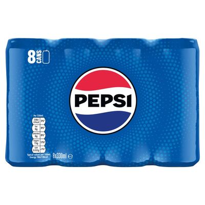 Pepsi Can 8 Pack 330ml