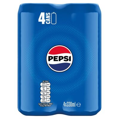 Pepsi Cola Can Pack 4 x 330ml 