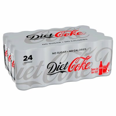 DIET COKE PARTY CAN PACK 24 X 330ML
