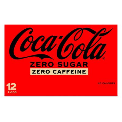 Coca-Cola Zero Sugar Zero Caffeine Can Pack 12 x 330ml