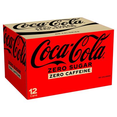 Coca-Cola Zero Sugar Zero Caffeine Can Pack 12 x 330ml