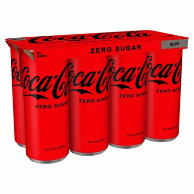 Coke Zero Can Pack 8 x 330ml
