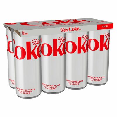 Diet Coke Can Pack 8 x 330ml