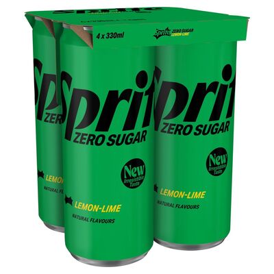 Sprite Zero Sugar Can Pack 4 x 330ml