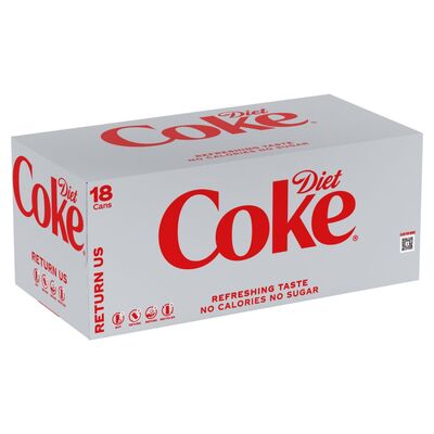 Diet Coke Can 18 Pack 330ml