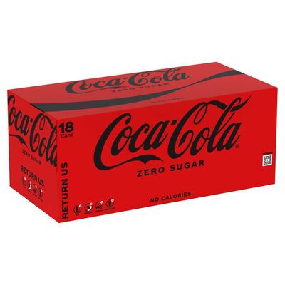 Coca-Cola Zero Sugar Can 18 Pack 330ml