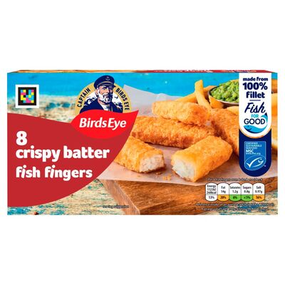 Birds Eye Crispy Fish Fingers 8 Pack 224g