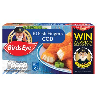 Birds Eye Cod Fish Fingers 10 Pack 280g