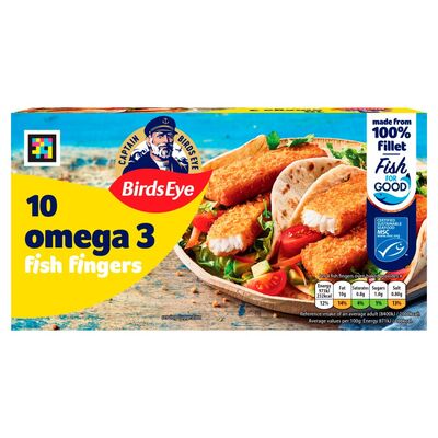 Birds Eye Omega 3 Fish Fingers 10 Pack 280g