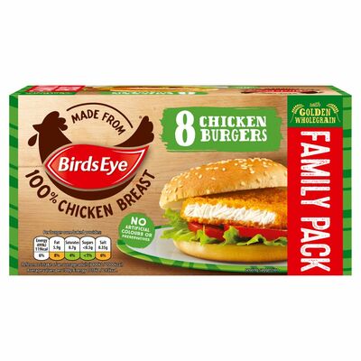 Birds Eye Chicken Burgers 8 Pack 400g
