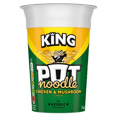 King Pot Noodle Chicken & Mushroom 114g