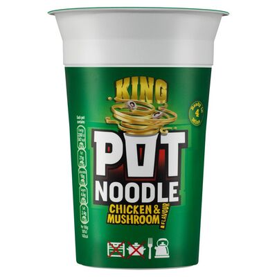 King Pot Noodle Chicken & Mushroom 114g