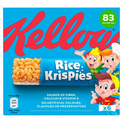 Kellogg's Rice Krispies Bars 6 Pack 120g