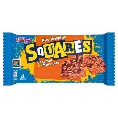 Kellogg's Rice Krispies Squares Carmel Chocolate 4 Pack 144g