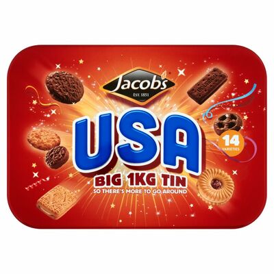 JACOB'S USA BISCUIT TIN 1KG