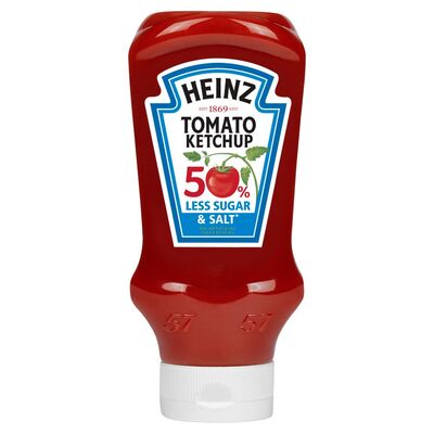 Heinz Tomato Ketchup 50% Less Sugar & Salt 570g