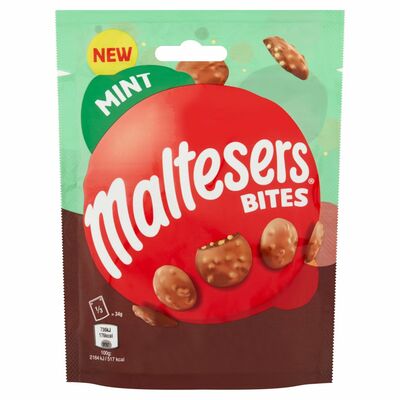 MALTESERS MINT BITES POUCH 102G