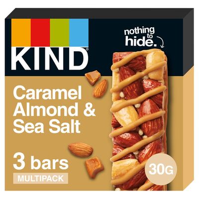 Kind Multipack Caramel Almond & Sea Salt 90g