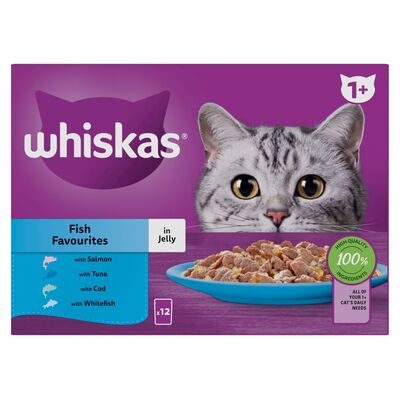 Whiskas Core 1+ Fish Selection In Jelly 12 Pack 1.2kg