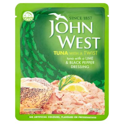 John West Jacket Toppers Tuna Lime & Black Pepper Dressing 85g