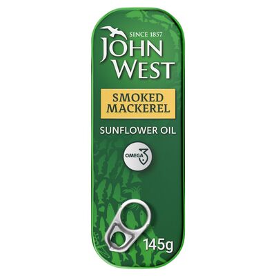 John West Smoked Mackerel In Sunflower Oil 145g