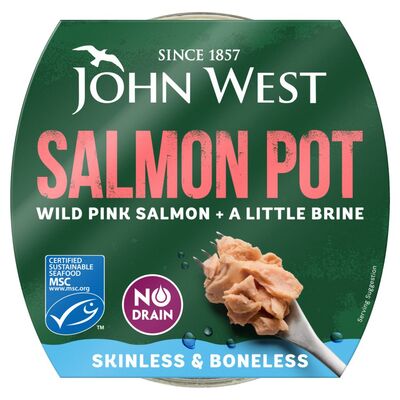 John West Wild Pink Salmon + A Little Brine Pot 80g