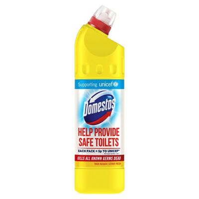 Domestos Thick Citrus Toilet Bleach 750ml