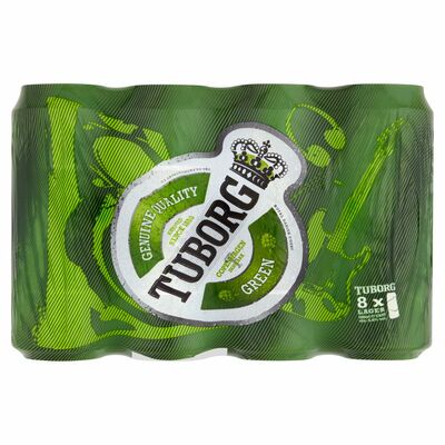 TUBORG CAN PACK 8 X 500ML