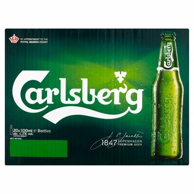 CARLSBERG BOTTLE PACK 20 X 300ML