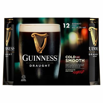 GUINNESS CAN PACK 12 X 500ML