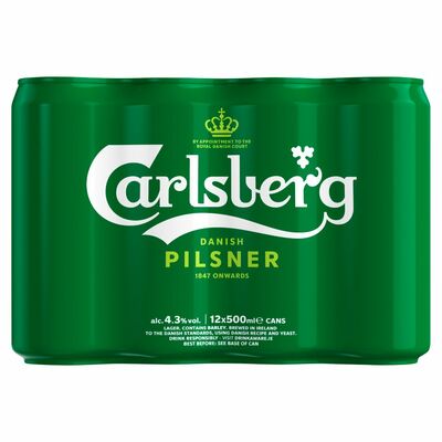 CARLSBERG CAN PACK 12 X 500ML