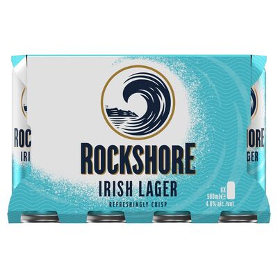 Rockshore Irish Lager Can Pack 8 x 500ml