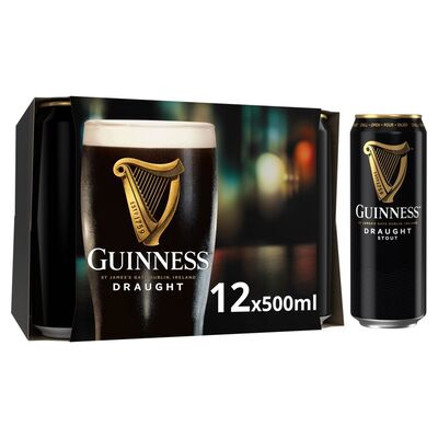 Guinesss Draught Can Pack 12 x 500ml 