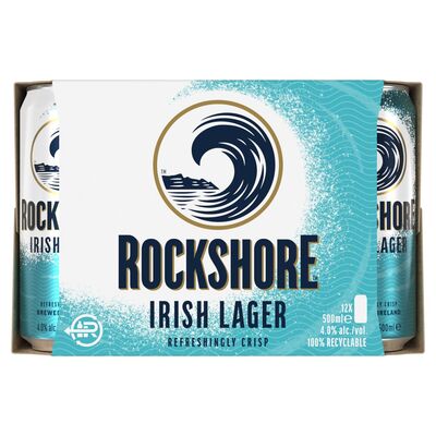 Rockshore Irish Lager Can Pack 12 x 500ml 