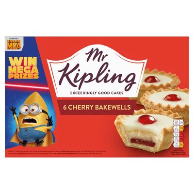 Mr Kipling Cherry Bakewells 6 Pack 318g