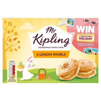 Mr Kipling Lemon Whirls 6 Pack 166g