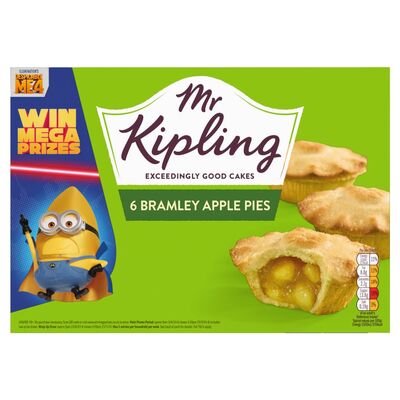 Mr Kipling Bramley Apple Pies 6 Pack 360g