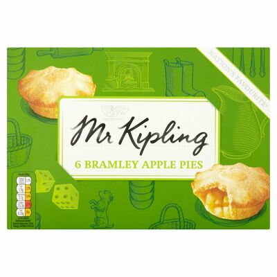 Mr Kipling Bramley Apple Pies 6 Pack 360g
