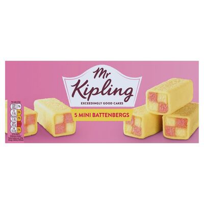 Mr Kipling Mini Battenberg Cakes 5 Pack 164g