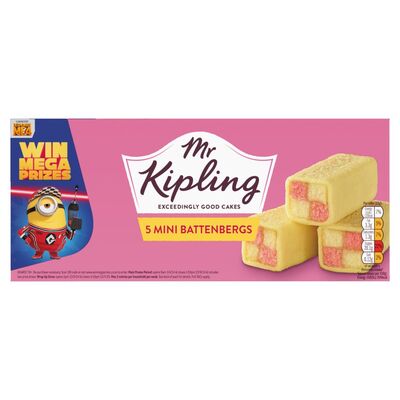 Mr Kipling Mini Battenberg Cakes 5 Pack 164g