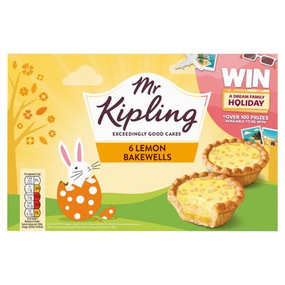 Mr Kipling Lemon Bakewells 6 Pack 287g