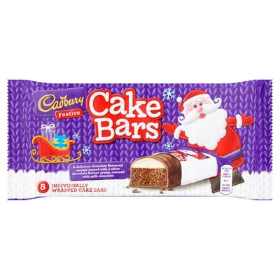 Cadbury White Chocolate Cake Bars 5 Pack 1pce