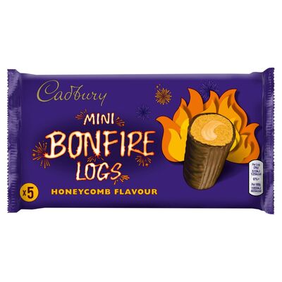 Cadbury Honeycomb Mini Bonfire Logs 5 Pack 130g